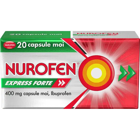 Nurofen Express Forte 400 mg, 20 capsule, Reckitt Benckiser Healthcare