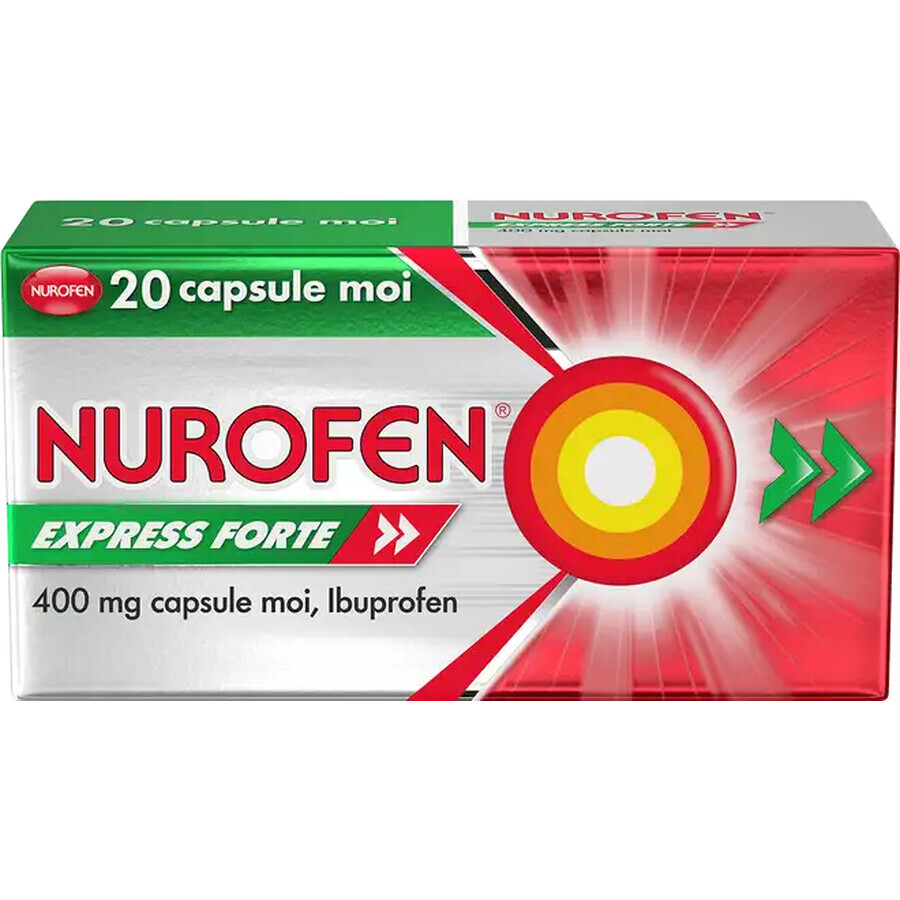 Nurofen Express Forte 400 mg, 20 capsule, Reckitt Benckiser Healthcare recensioni