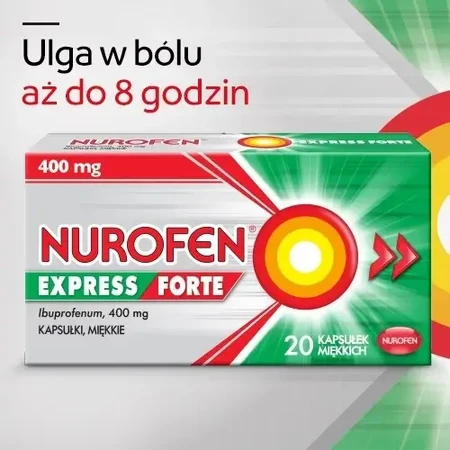 Nurofen Express Forte 400 mg, 20 capsules, Reckitt Benckiser Healthcare