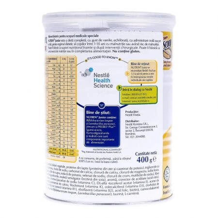 Nutren Junior vanilla flavour, 400 g, Nestlé 