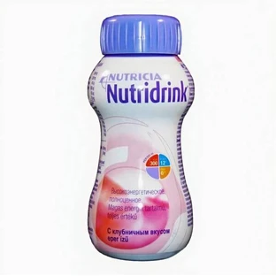 Nutridrink met aardbeiensmaak, 200 ml, Nutricia