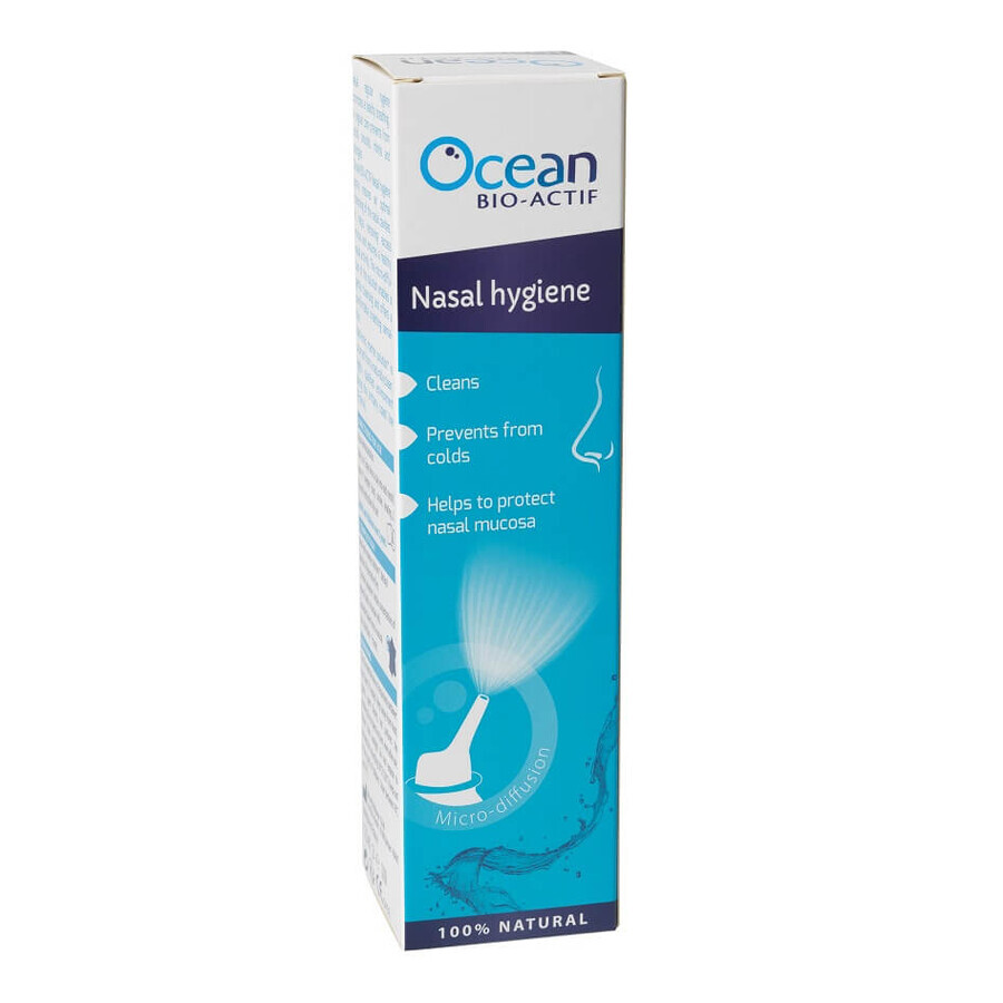 Ocean Bio-Actif Neushygiëne, Isotoon zeewater voor volwassenen, 125ml, Yslab
