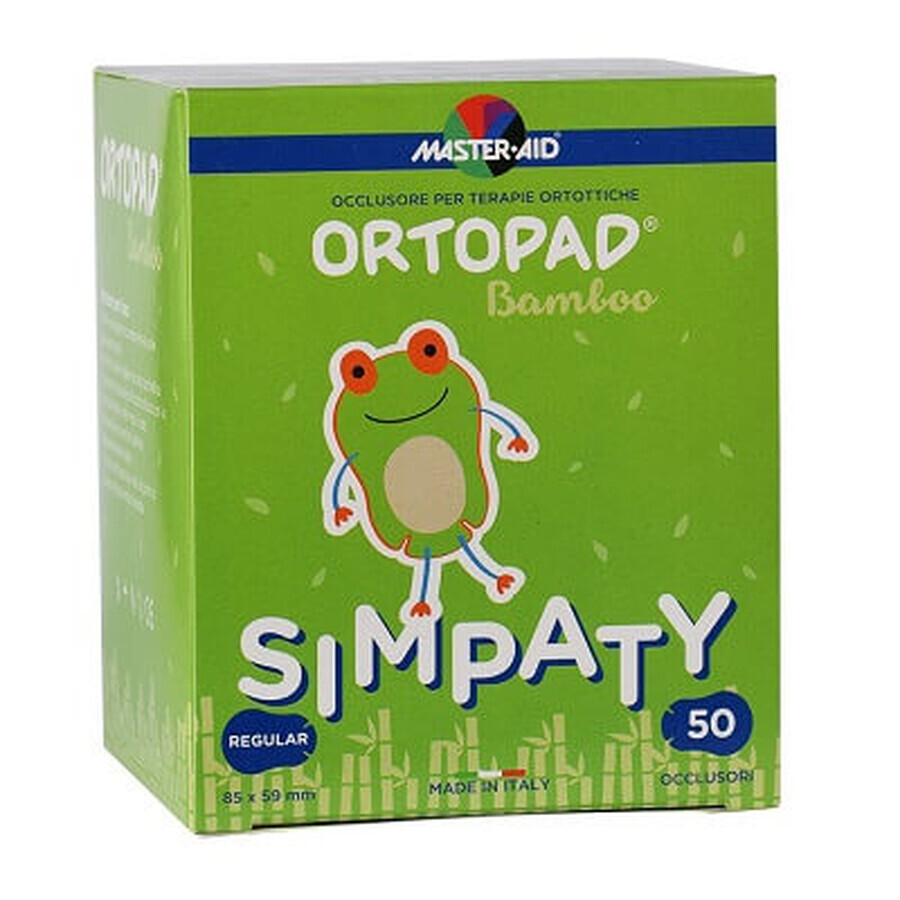 ORTOPAD Simpaty Master-Aid baby occluder, Regular 85x59 mm, 50 st, Pietrasanta Pharma