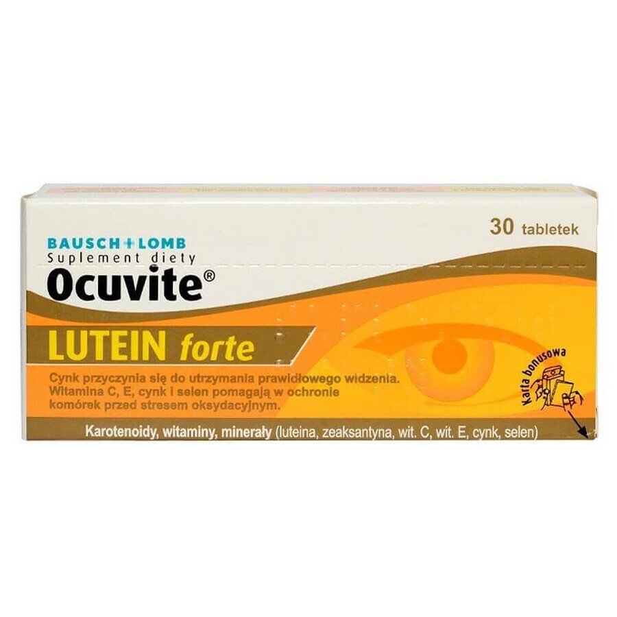 Ocuvite Luteïne Forte, 30 capsules, Bausch Lomb