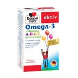 Omega 3 Vitamine A+D+E+C voor kinderen, 30 capsules, Doppelherz