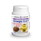 Omega 3-6-9 lijnzaadolie 500 mg en vitamine E, 30 capsules, Noblesse