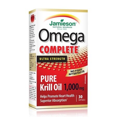 Omega Compleet Super Krill 1000mg, 30 capsules, Jamieson