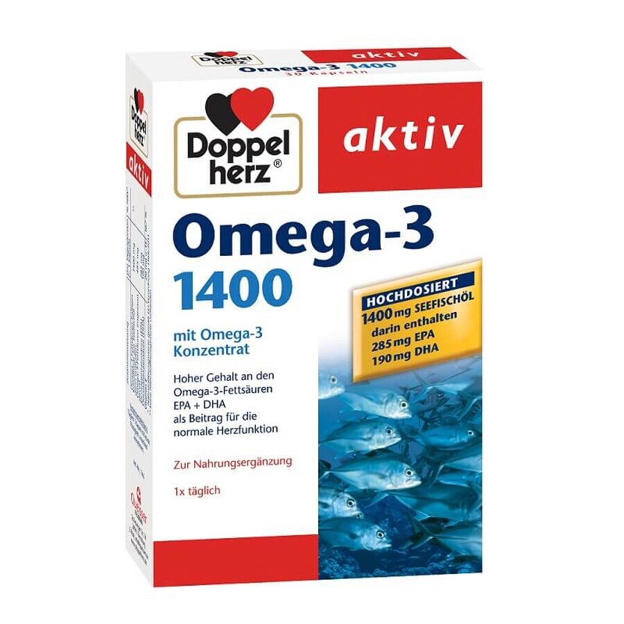 Omega-3 1400, 30 capsules, Doppelherz