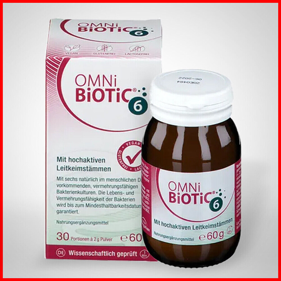 Omni-Biotic 6, 60 g, Instituut AllergoSan (OmniBiotic)
