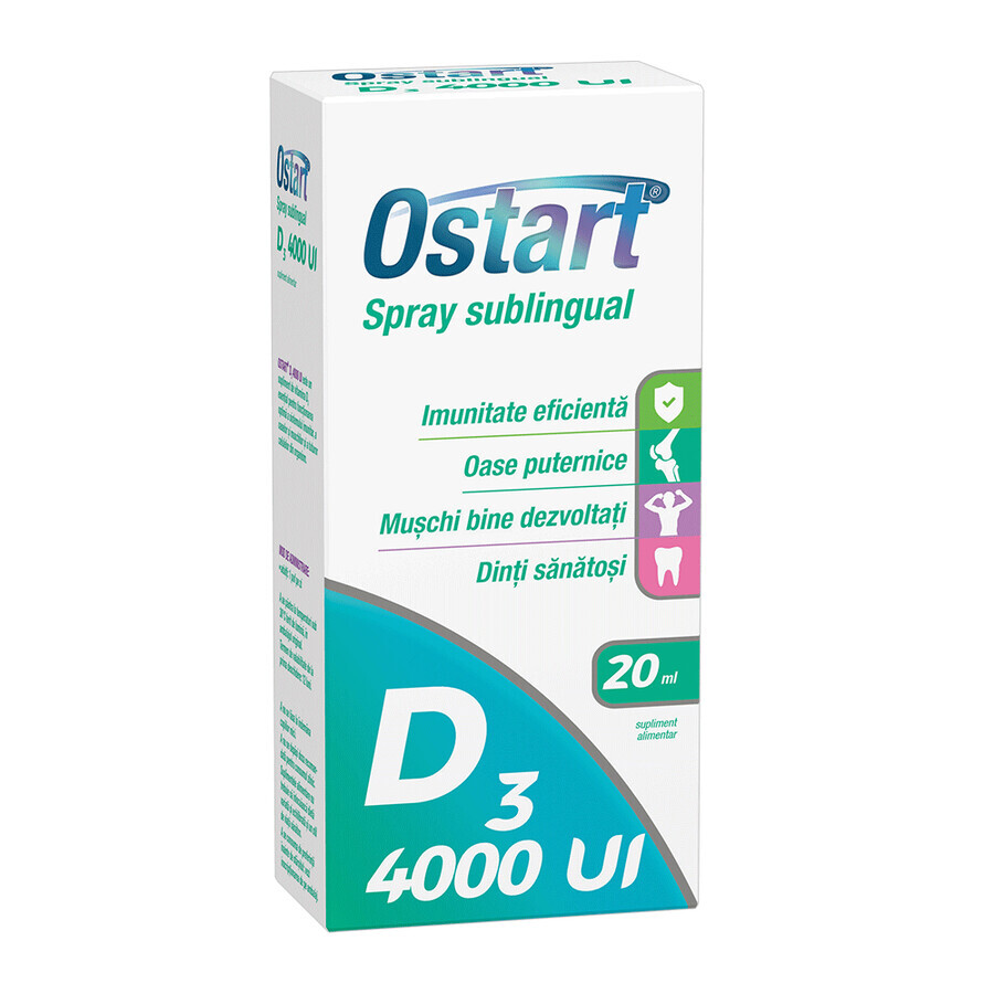 Ostart D3 4000UI, spray sublinguale, 20 ml, Fiterman