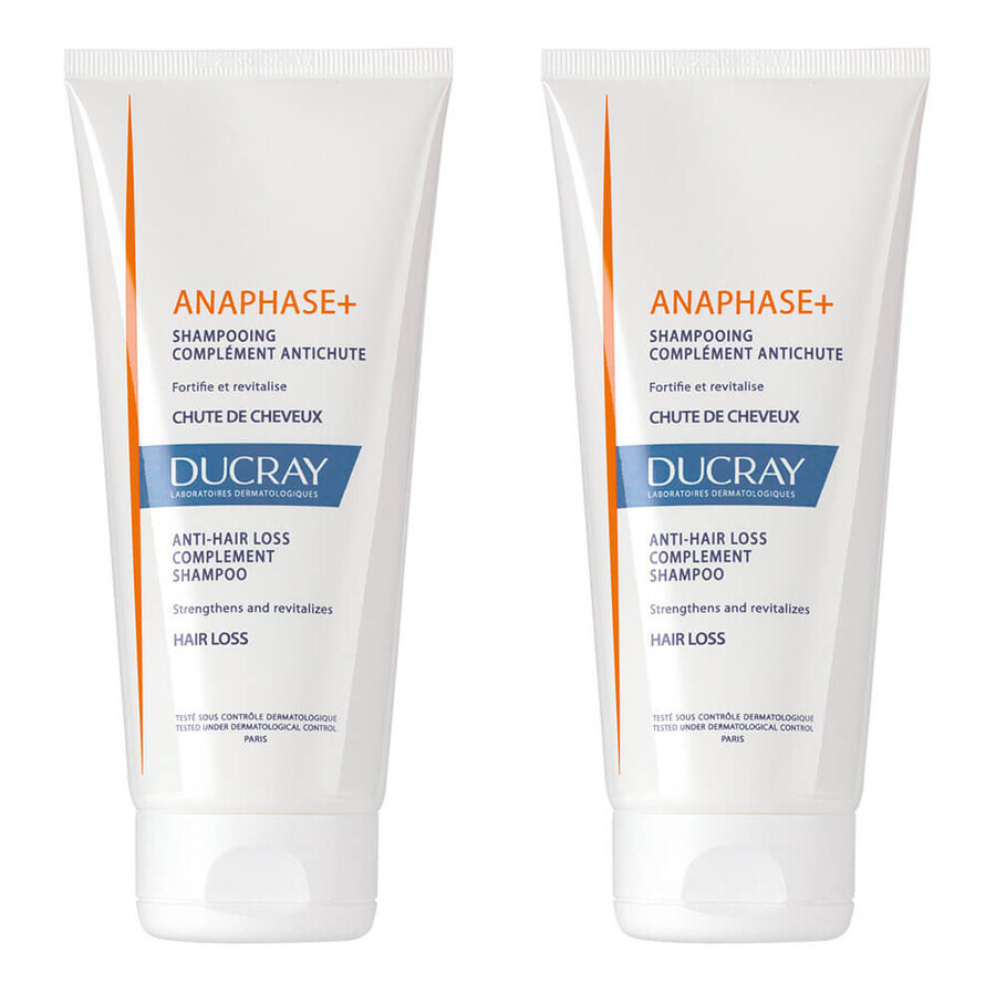 Pack Anaphase+ Shampoing complément antichute, 200 ml + 200 ml, Ducray