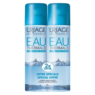 Envase de agua termal, 300 ml + 300 ml, Uriage