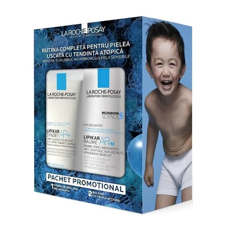 La Roche-Posay Lipikar Baume AP+M Odżywka 400 ml + Syndet AP+ Krem myjący przeciw podrażnieniom 200 ml: ceny i cechy