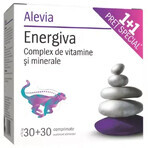 Energiva paquet, 30 comprimés, Alevia (1+1 prix spécial)