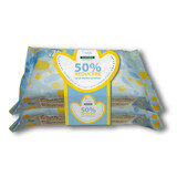 Pakket verzachtende vochtige babydoekjes, 70 stuks + 70 stuks, Klorane Baby (50% korting op het tweede product)