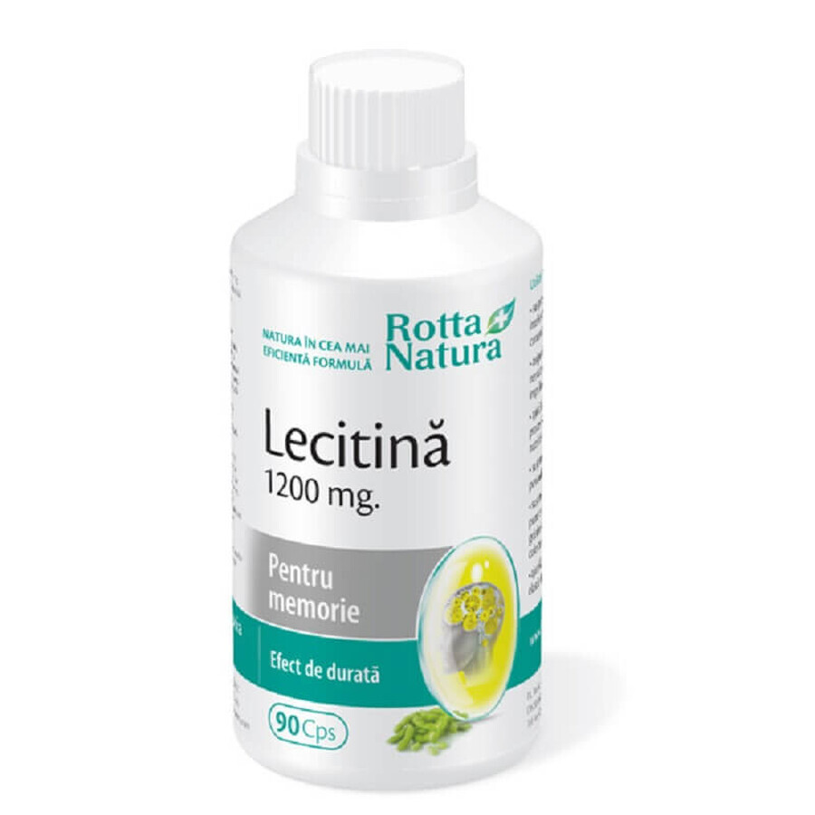 Lecithin 1200 mg Packung, 90 Kapseln + 30 Kapseln, Rotta Natura