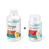 Omega 3-6-9 pakket, 90 capsules + co-enzym Q10 15 mg, 30 capsules, Rotta Natura