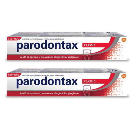 Dentifrice classique Parodontax, 75 ml + 75 ml, Gsk