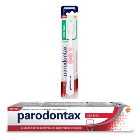 Parodontax Classic Tandpasta 75 ml + Interdentale Tandenborstel Parodontax, Extra Zacht, Gsk