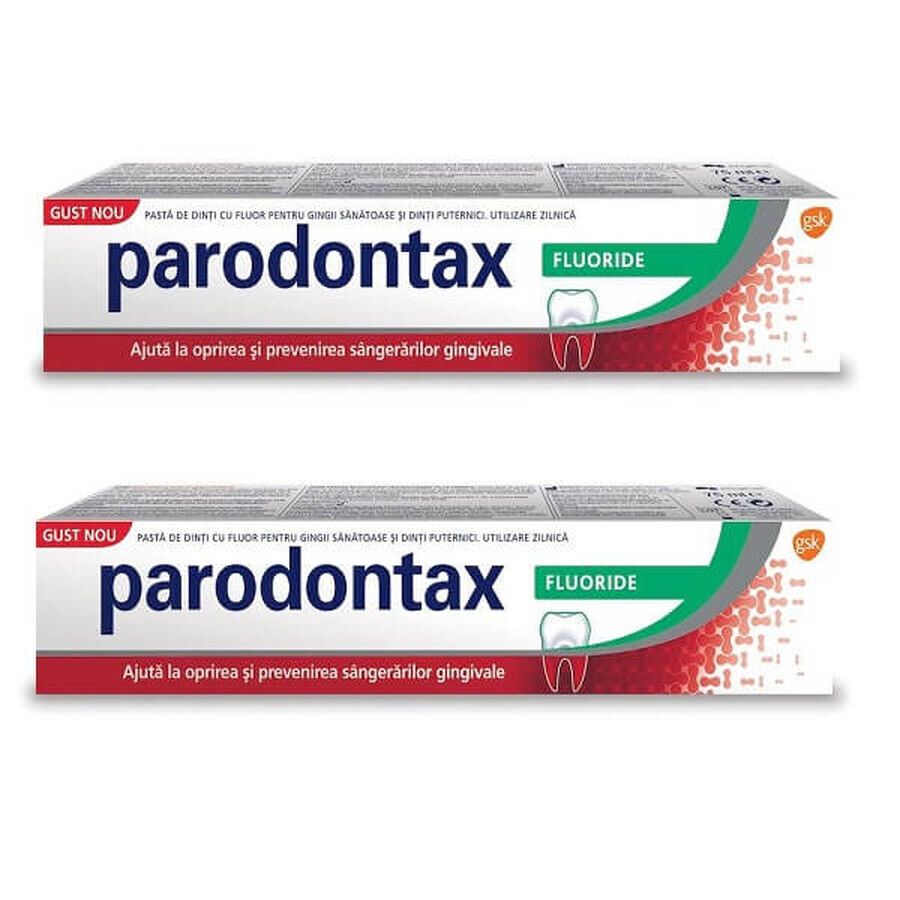 Fluoride Tandpasta Pakket Parodontax, 75 + 75 ml, Gsk