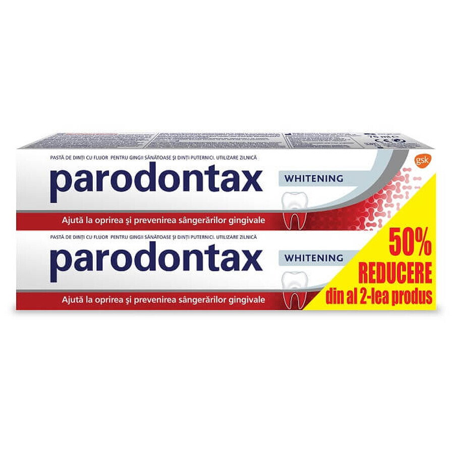 Whitening Zahnpasta-Packung Parodontax, 75 ml + 75 ml, Gsk