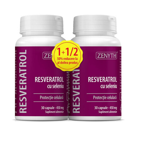 Resveratrol met selenium, 30+30 capsules, Zenyth