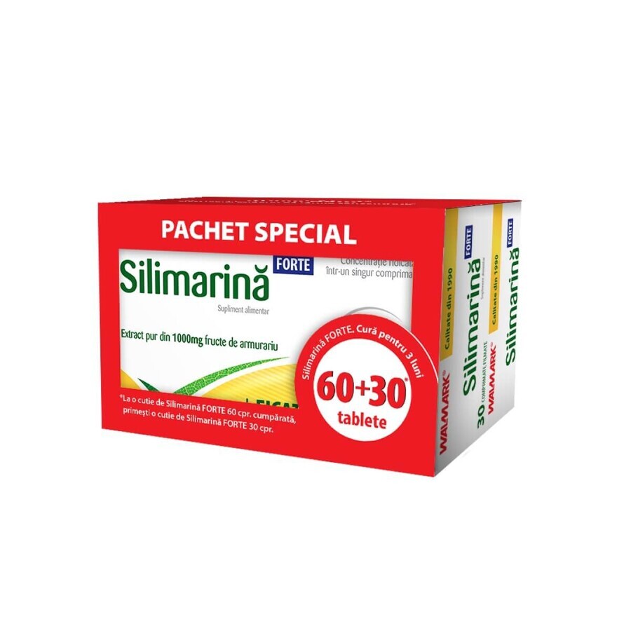 Silimarin Forte pakket, 60 + 30 tabletten, Walmark