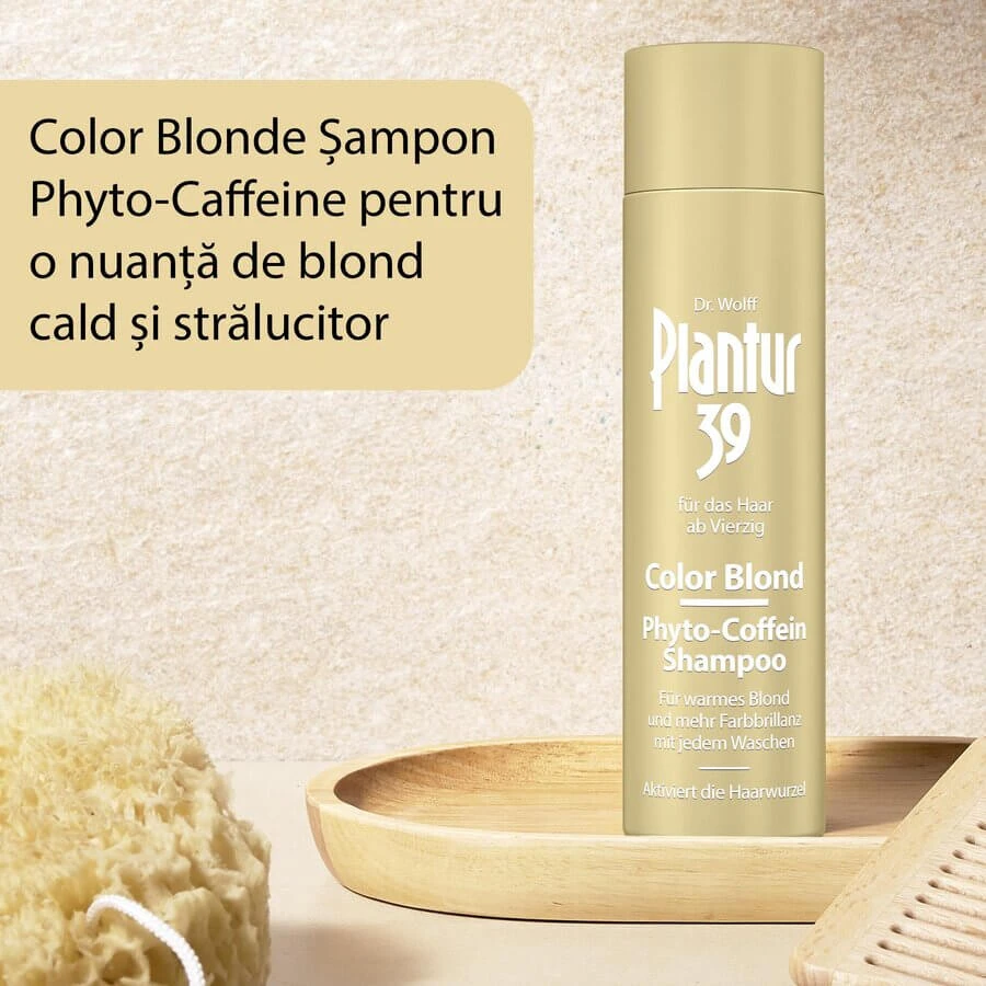 Plantur 39 Color Blond Phyto-Cafeïne Shampoo, 250 ml, Dr. Kurt Wolff