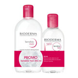 Package Sensibio H2O micellar solution, 500 ml + 250 ml, Bioderma