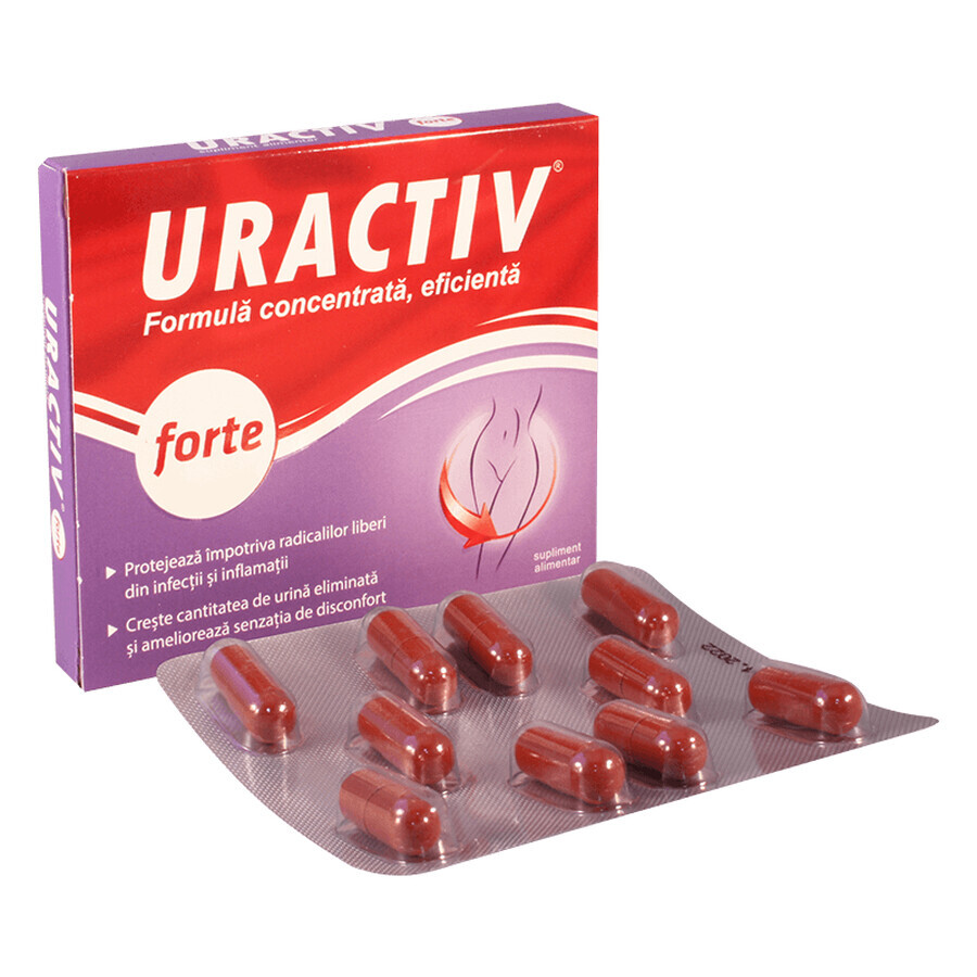 Verpakking Uractiv forte, 20 + 16 capsules, Fiterman Pharma