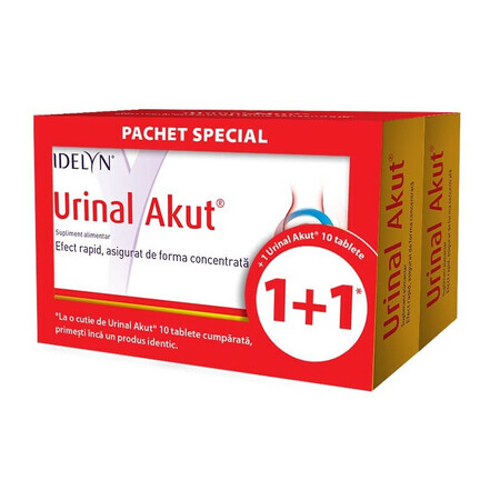 Akut Idelyn Urinaal Pakket 10 + 10 tabletten, (1+1) , Walmark