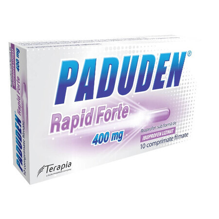 Paduden Rapid Forte 400 mg, 10 comprimés, Therapy