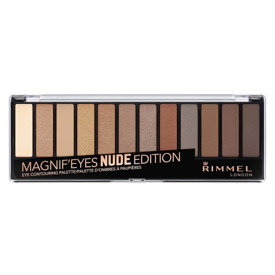 Magnif Eyes 001 Nude Edition Rouge Palette, 14,16 g, Rimmel London