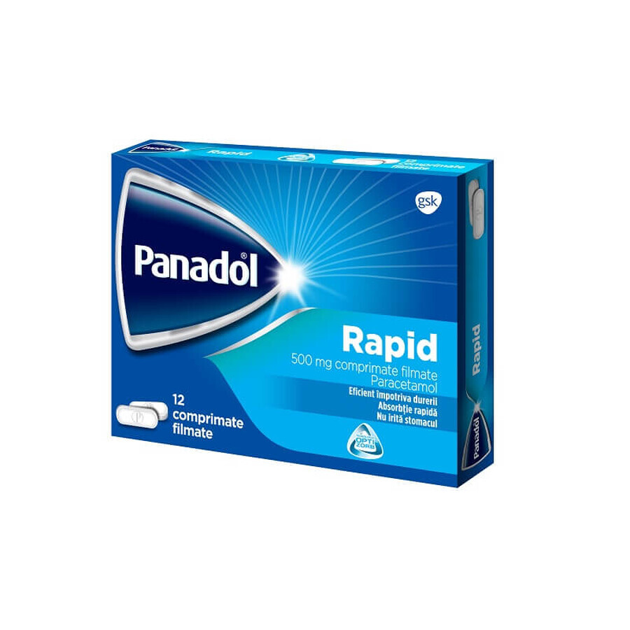 Panadol rapid 500mg, 12 tabletten, Gsk