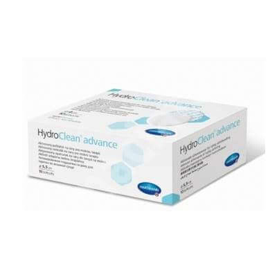 HydroClean Advance 5,5 cm Nass-Therapie-Aktiv-Kompresse (609766), 10 Stück, Hartmann