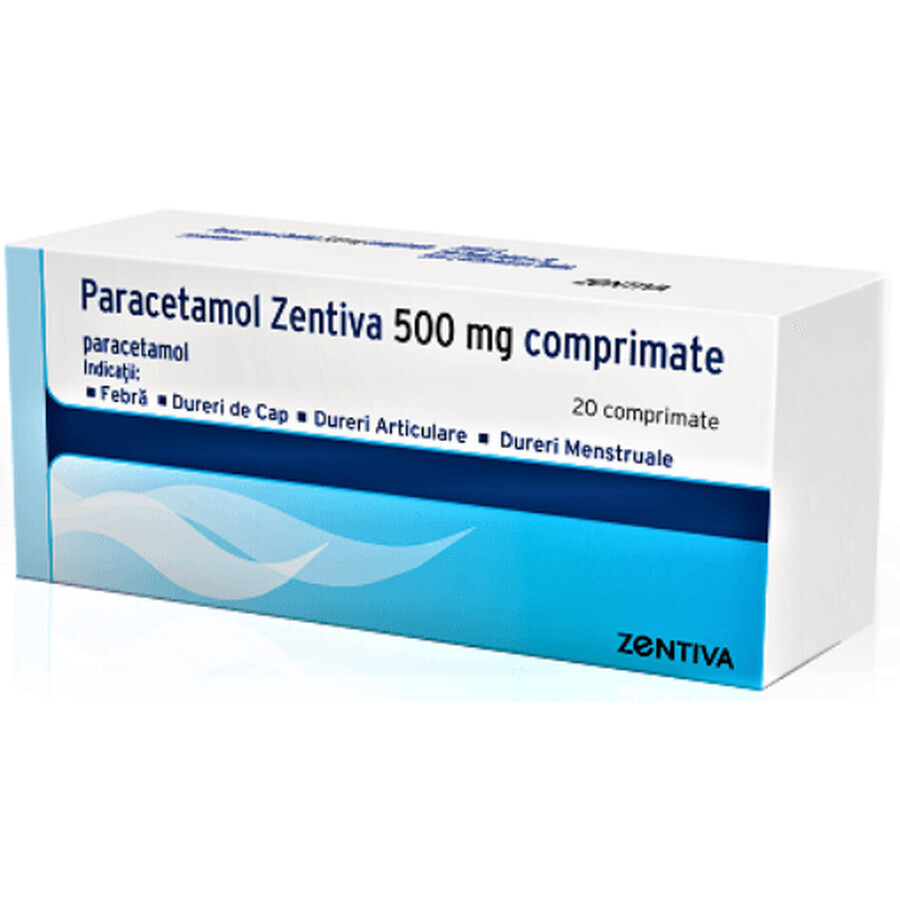 Paracetamolo 500 mg, 20 compresse, Zentiva recensioni