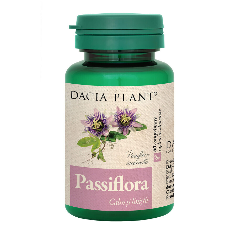 Passiebloem, 60 tabletten, Dacia Plant