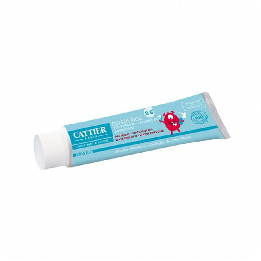 Dentifricio 2-6 anni con anguria, 50 ml, Cattier