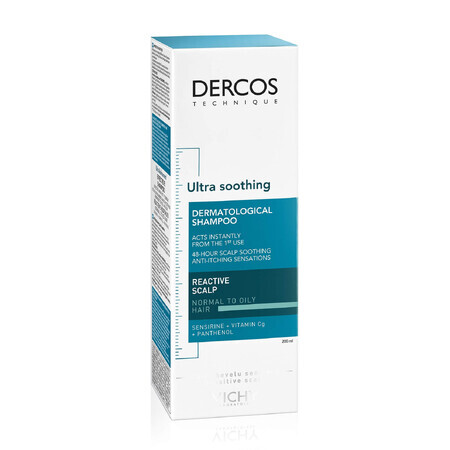 Vichy Dercos Ultra verzachtende shampoo voor vet en normaal haar 200 ml
