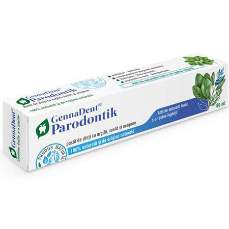 Dentifrice GennaDent Parodontik, 80 ml, Vivanatura