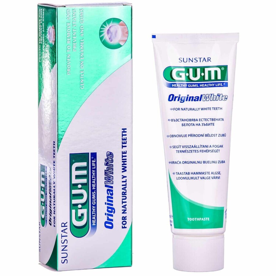 Dentifrice Original White, 75 ml, Sunstar Gum