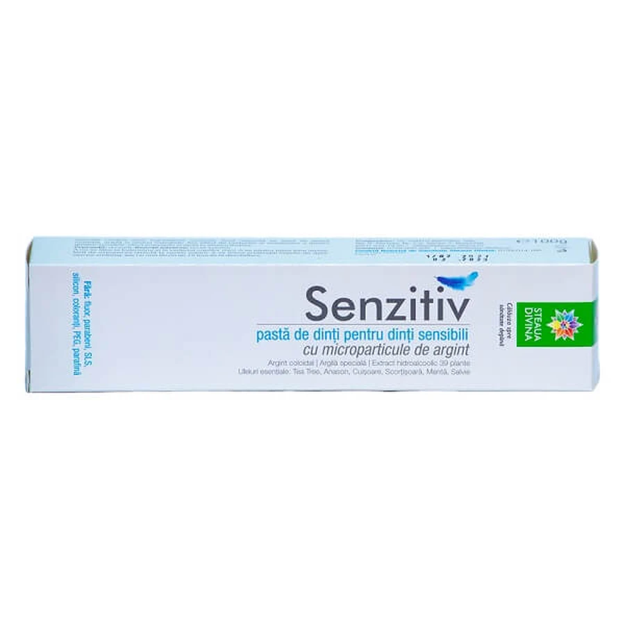 Dentífrico Santoral Sensitive, 75 ml, Divine Star