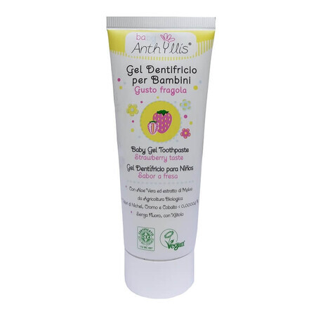 Dentifrice à la fraise pour enfants Eco Bio, 75 ml, Baby Anthyllis