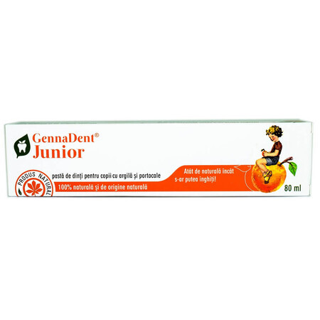 Zahnpasta mit Orangen GennaDent Junior, 80 ml, Vivanatura