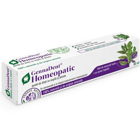 GennaDent Homeopathische Tandpasta, 80 ml, Vivanatura