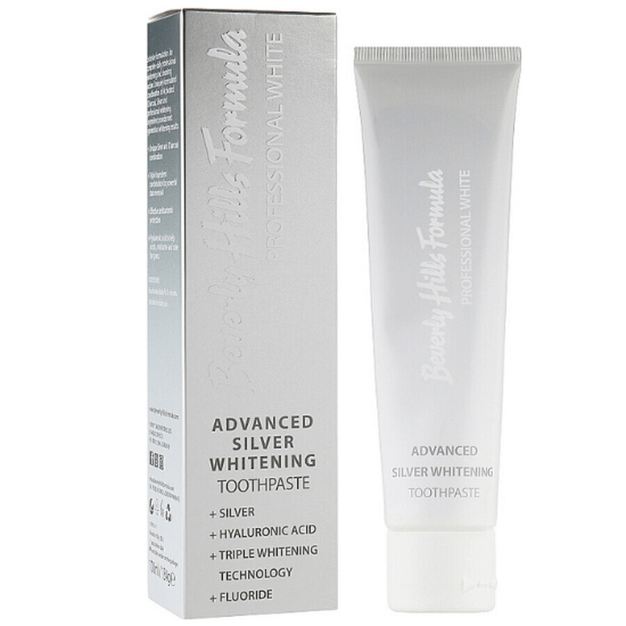 Professional White Advanced Silver Whitening tandpasta, 100 ml, Beverly Hills
