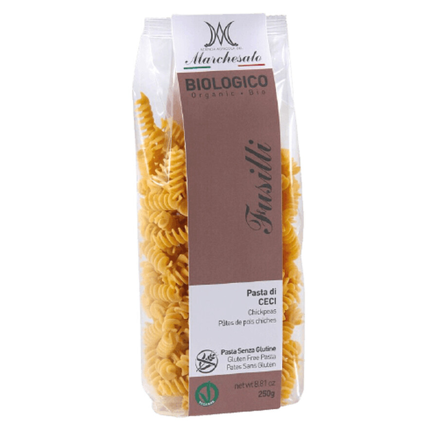 Fusilli di ceci, mais e riso bio, 250 g, Marchesato