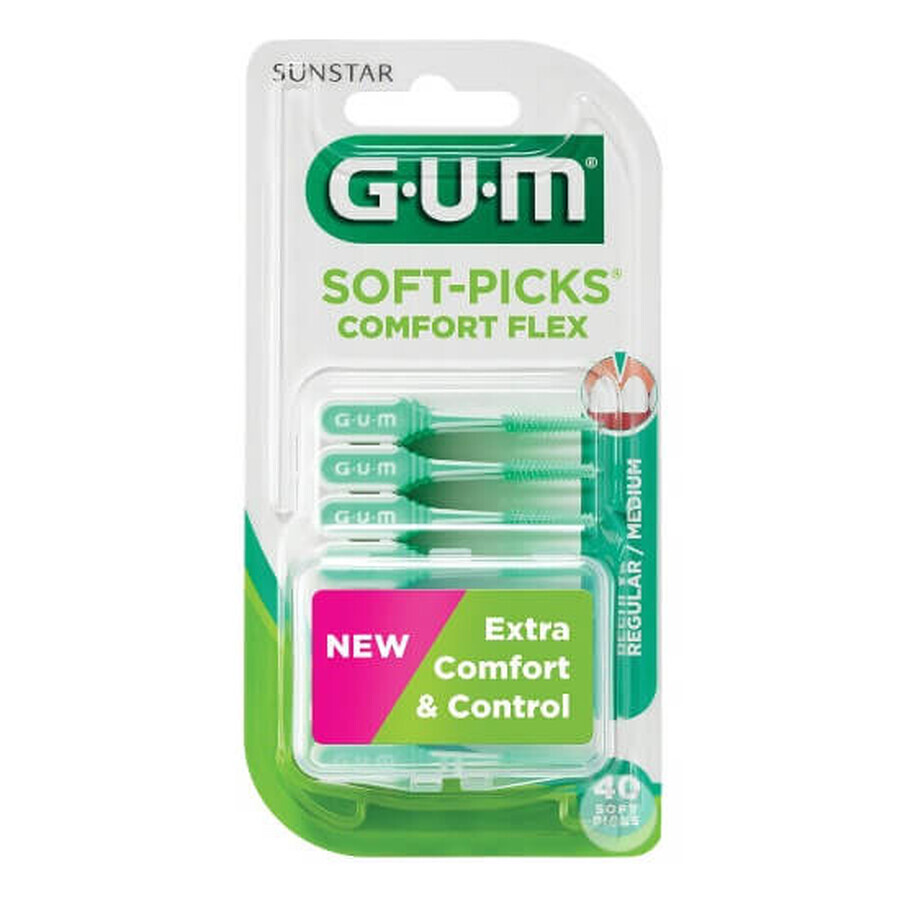 Soft-Picks Comfort Flex Medium interdentale ragers, 40 stuks, Sunstar Gum