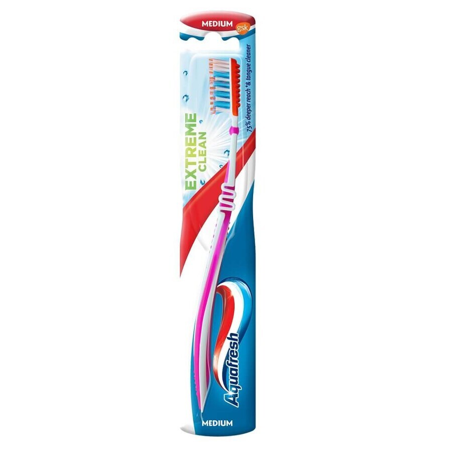 Brosse à dents Extreme Clean Medium Aquafresh, Gsk