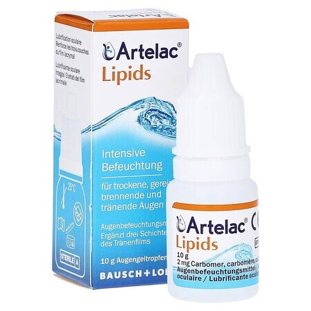 Artelac Lipiden oogdruppels, 10 ml, Bausch + Lomb